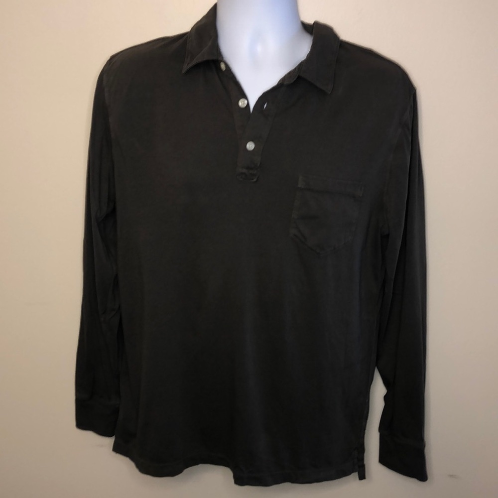 J Crew Men’s Long Sleeve Shirt Green Size L